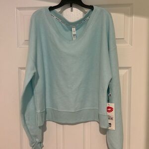 Wildfox Sky Blue V-Neck Top